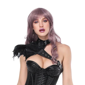 Minifaceminigirl Femei Cosplay Costum Ham De Umăr Steampunk Folie Șal Costum De Halloween