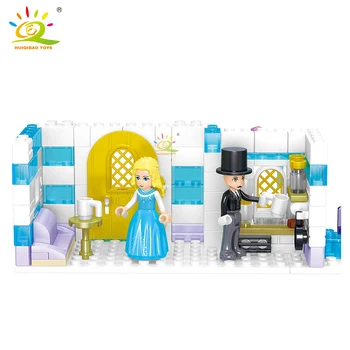 HUIQIBAO 351pcs Ire Princess castle Blocuri Compatibil Prieteni pentru Fete casă de Cărămizi cifre set jucarii pentru copii