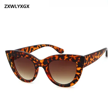 ZXWLYXGX 2018 Noi ochelari de Soare Retro Ochi de Pisică ochelari de Soare Doamna de Brand Designer de Epocă ochelari de Soare Negri Femei UV400