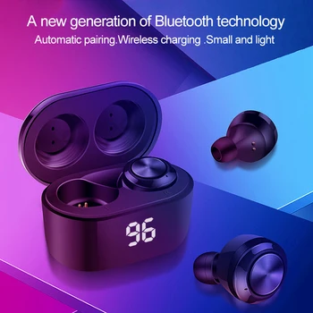 A6S TWS Wireless Bluetooth 5.0 Căști Pentru Redmi Airdots LED Pavilioane cu Cască Cu Microfon rezistent la apa Pentru IPhone Xiaomi