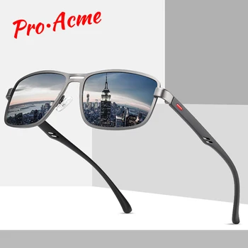 Pro Acme 2020 Nouă Bărbați ochelari de Soare Polarizat Pătrat Cadru Metalic de sex Masculin Ochelari de Soare de Conducere Pescuit Ochelari de zonnebril heren PA1323