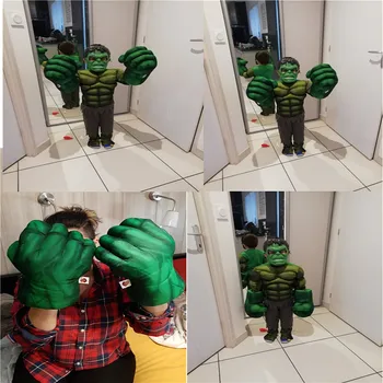 2 Adulti & Copii super-Erou Hulk Pluș Mănuși de Cosplay Copii Petrecere de Halloween Fantezie elemente de Recuzită Cadouri