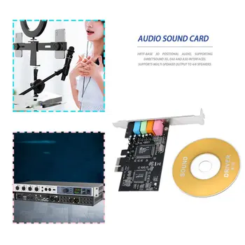 PCI-E Express 5.1 ch CMI8738 Audio placa de Sunet w/Low Profile Bracket NOI Valori DIS-de bază muzică sintetizator Wavetable