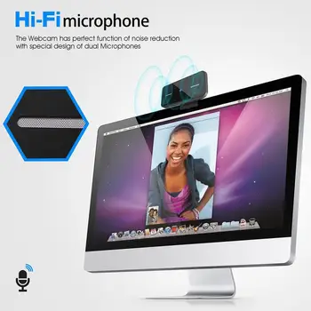 1080P HD Webcam USB HD cu Auto-Focus aparat de Fotografiat PC Dual Microfon MICROFON pentru Skype pentru Android TV, Calculator, aparat de Fotografiat USB Web Cam