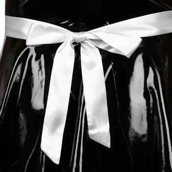 Mens de sex Masculin Sissy Servitoare franceză Cosplay Costum Fetita Clubwear Halloween Dress Up Mâneci Capac Dantelă Asieta Rochie Mini Ars cu Șorț