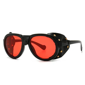 Steampunk Ochelari de Vânt ochelari de Soare Brand Design Femei Bărbați Vintage Clasic Polarizat Ochelari de Soare UV400 Moda Oculos De Sol
