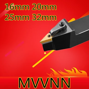 Angle72.5 MVVNN1616H16 MVVNN2020K16 MVVNN2525M16 MVVNN3232P16 MVVNN instrumente de cotitură Externe,Strung instrument costum pentru VNMG16 Insertii