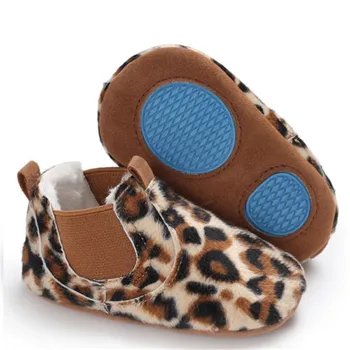 Copil copil Copil Fată Băiat Leopard Print Casual Pantofi Mocasin din Piele Pu Pantofi Copii Talpă Moale Crib Pantofi 0-18M