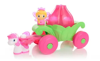 MEGA BLOKS Prima Constructori Serie de Flori Bud Trasura Unicorn Set Bloc de Jucărie pentru Copii Jucarii Copii Cadouri