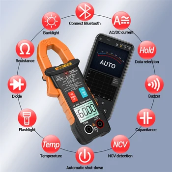 ANENG Bluetooth Digital Multimetru ampermetric 6000 Conta True RMS DC/AC Tester de Tensiune AC Curent Hz Capacitate Ohm Metru