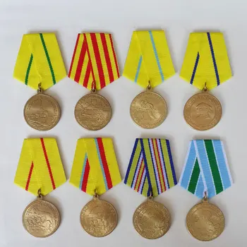 8pc Costum CCCP Medalie URSS Insigna de-al Doilea Război Mondial Apărare campanie Suvenir de Colectie din Metal Militare Ace de Brosa