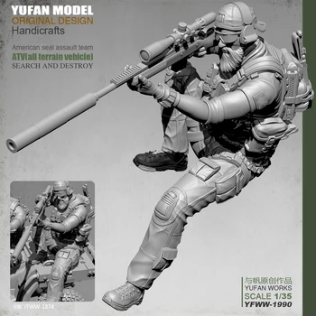 1/35 Rășină Figura Model Soldat AMERICAN Sniper YWW-1990