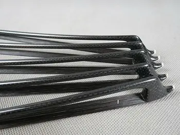 1 PC Puternic Profesionale carouri fibra de Carbon arc de vioara 4/4,echilibru bun,nataul neagră de păr de Cal băț rotund transport gratuit