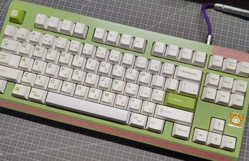 1 set de Primăvară Minimalist Verde Tasta Caps Pentru MX Comuta Tastatură Mecanică PBT Colorant Subtitrat Keycap Cherry Profil