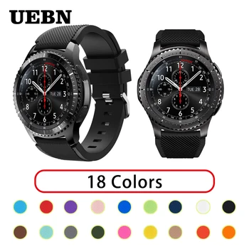UEBN 20mm 22mm Silicon Impermeabil Sport Înlocuire Trupa Ceas Pentru Garmin Vivoactive 3 Samsung Gear S2 S3 curea watchbands