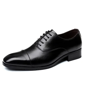 De mari Dimensiuni Mens Pantofi Formale de Piele Afaceri Activitatea de Birou, Pantofi de Înaltă Calitate Square Toe Dantela-up Pantofi pentru Bărbați Încălțăminte Elegant