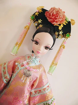 1BUC Retro Cheongsam Chineză Roz Antic Rochie Costum pentru Blyth Kurhn Barbis 1/6 Papusi Accesorii