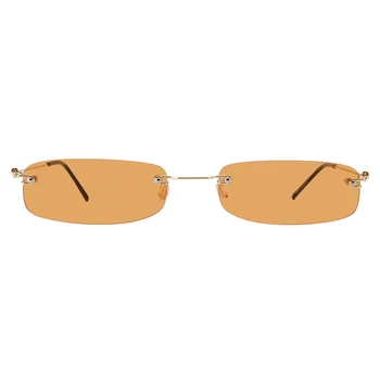 ROYAL FATA Dreptunghi fără ramă de ochelari de Soare Femei Barbati Designer de Brand Mici Rama Ochelari de vedere pentru masculin Ocean Obiectiv Umbra UV400 SS159