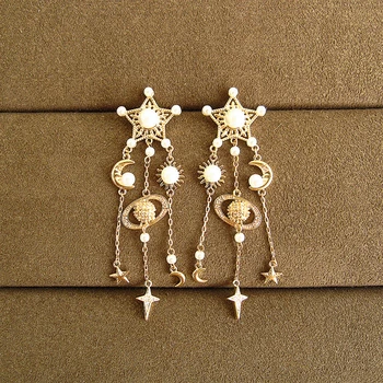 Moda noua AAA zircon stele în formă de ciucuri cercei picătură,de Nuntă/Petrecere/cina de Bijuterii pentru Femei,de culoare albă,E0114