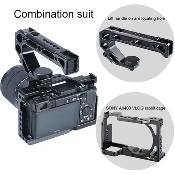 UURig Metal Camera Cage Mâner de Top Kit Pentru Sony A6400 Rece Pantof de Montare Pentru Monitor Microfon LED Lumina Video DSLR Accesorii