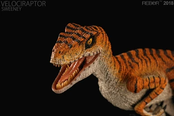 REBOR Velociraptor SWEENEY PVC 1/18 Muzeu Dinozaur Model de Clasa