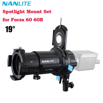 Nanlite Reflectoarelor Muntele Set 19° 36° grad de iluminat modificatori de proiecție pentru Nanlite Forza 60 60B 60w Fotografie lumina