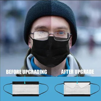Negru Mască de Unică folosință Anti-fum Carbon Activat Windproof Anti-ceață Măști de Unică folosință, Măști de Față 3 Straturi de unica folosinta Masca de Fata
