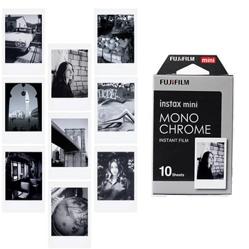 Noi 10buc Fujifilm Instax Mini Film Monocrom Pentru Mini 9 8 7 7 50 50i 90 25 dw Share SP-1 Polaroid Instant Camera Foto
