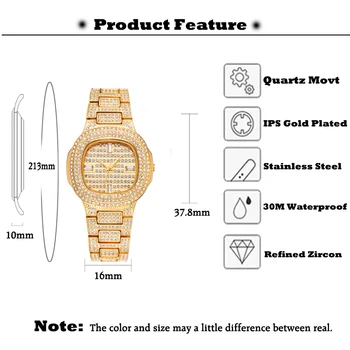 MISSFOX Brand Ceas Quartz Doamnelor Aur de Moda Încheietura Ceasuri de Diamante din Oțel Inoxidabil Femei Fete Ceas de mână de sex Feminin Ceas Ore