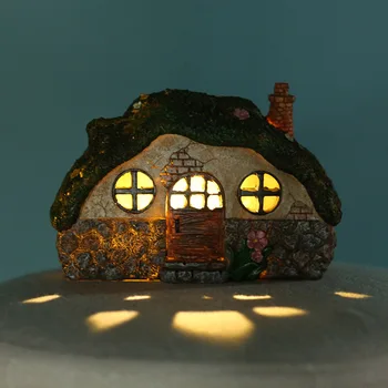 Recent a DUS Solar Fairy Casa Lumina Grădină în aer liber Ornamente Decor Cadou pentru Ziua de naștere Acasă
