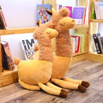 1 buc 55/80cm Realiste Cămilă Jucărie de Pluș Umplute Alpaca Papusa de Desene animate de Animale Pernă de Pluș Cal Jucarii pentru Fete Creative Perna Cadou