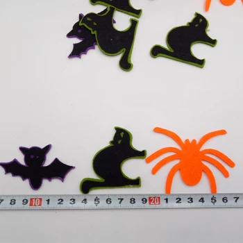 30pcs/lot Non-Țesute Tesatura Simțit Spider Aplici Kawaii Patch-uri pentru DIY, Halloween Decor,decor de perete
