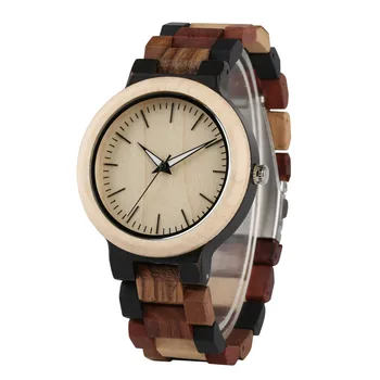 Lemn Ceas Bărbați Ceasuri Cuarț Ceas Brățară din Lemn Watchband Casual Minimalist Natura Lemn Bărbați Ceas reloj Noi 2019