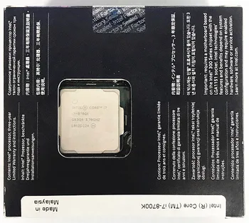 PC Intel calculator de Bază din seria 8 Procesor I7 8700K I7-8700K Cutie procesor CPU LGA 1151-teren FC-LGA 14 Șase Core cpu