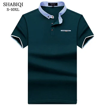 SHABIQI Nou Brand Tricou POLO Barbati din Bumbac Buzunar Moda modele Camisa Polo Scurta de Vara-Tricouri Casual cu maneci 6XL 7XL 8XL 9XL 10XL