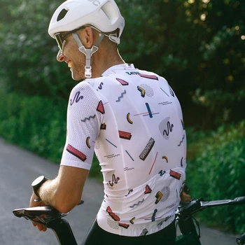 ECHIPA ATOUT ciclism jersey aer ochiuri maneca tricou bicicleta MTB maneca scurta sport purta Alb îmbrăcăminte de imprimare topuri usura del ciclo