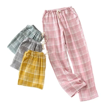 Casual carouri crep de bumbac somn funduri femei de Primăvară acasă pantaloni de pijama-pantaloni femei, pijamale, pantaloni somn