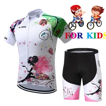 Vara Copii Fata Îmbrăcăminte Biciclete de Echitatie Scurt Ciclism Jersey copii Biciclete Rutier Sportwear ropa ciclismo hombre