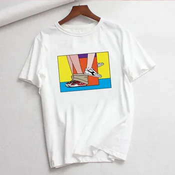 Distracție spoof Andrea locci se Cheeky Ilustrare Serie SneakerSutra tricou femei ulzzang Harajuku personalitate de moda pentru femei T-shirt