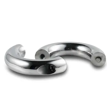 5 dimensiuni din oțel inoxidabil penis cu bile cu inel targă inele pentru penis jucarii sexuale pentru barbati cockring metal sex inel