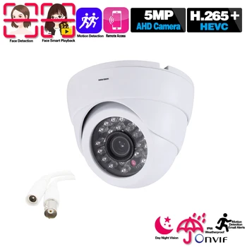 Detectarea omului AHD Dome de 3,6 mm Unghi Larg de Securitate CCTV Camera de 5mp HD 5MP Viziune de Noapte În / Cameră de Exterior cu IR Cut Filter