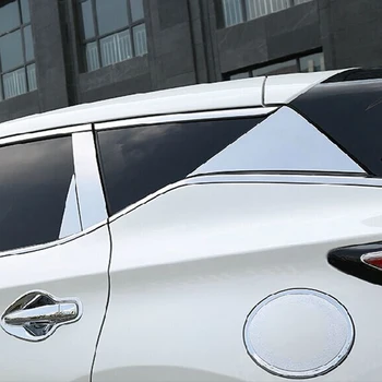 Pentru Nissan Murano 2016 2017 2018 din oțel Inoxidabil Fereastra pe Partea din Spate Triunghi Aripi acoperă Trim Autocolant accesorii auto styling