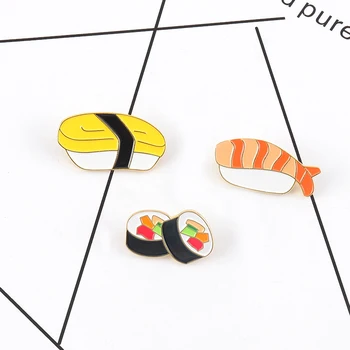 3pcs/set Sushi Japonez Brosa Desene animate Email Ace Butonul Pin Jacheta Denim Rucsac Guler de Camasa Pin Rever Insigna Moda Bijuterii