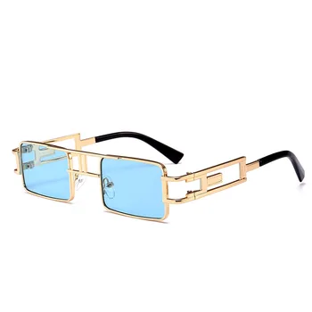 Gotic Steampunk ochelari de Soare Pătrat Mic de Epocă pentru Bărbați Ochelari de Soare Femei Unisex Metal Ochelari Retro Nuante Oculos De Sol UV400