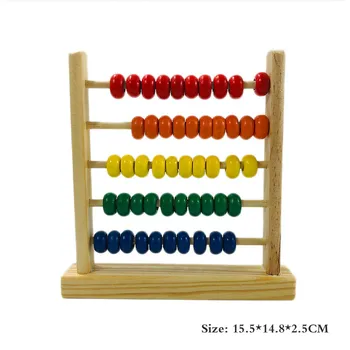 Matematica Jucărie Din Lemn Abac Numărare Calcularea Montessori Margele De Învățare Timpurie, De Învățământ Numere Colorate Joc Jucărie Pentru Copii Baby