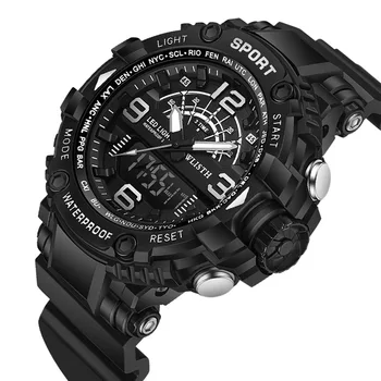 Ceas Electronic oamenii de sport în aer liber impermeabil ceas digital LED-uri electronice ceas militar, ceas deșteptător masculin ceas relogio