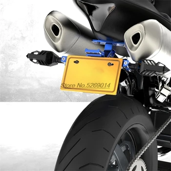 LED CNC Aluminiu Motociclete de Licență de Înregistrare Placă de acoperire Pentru Honda Xl1000 Varadero Suzuki Burgman 400 din Plastic Negru Gsx