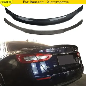 Fibra de Carbon din Spate Spoiler Portbagaj Buzele Pentru Maserati Quattroporte 2013-2019 spate spoiler portbagaj
