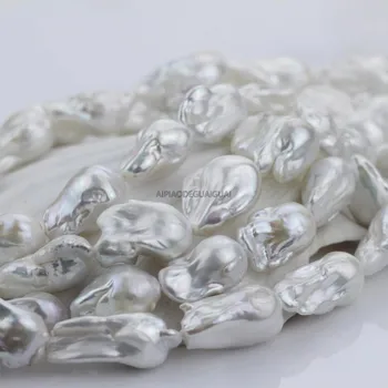 APDGG Natural Veritabil 16x20mm AA baroc alb baroc pearl fire margele vrac femei lady bijuterii DIY