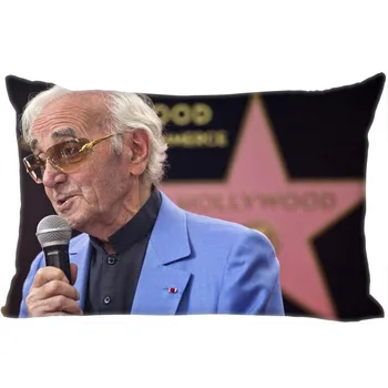 Personalizat Charles Aznavour față de Pernă 45x35cm(O Parte) Nou Dreptunghi cu Fermoar Imprimare Arunca Decorative Nunta față de Pernă Acoperă